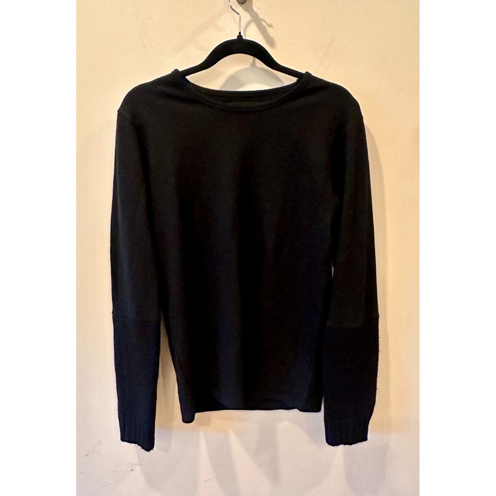 Izzue Collection Wool & Silk Black Sweater Sz 46 / Small US Cool Sleeves